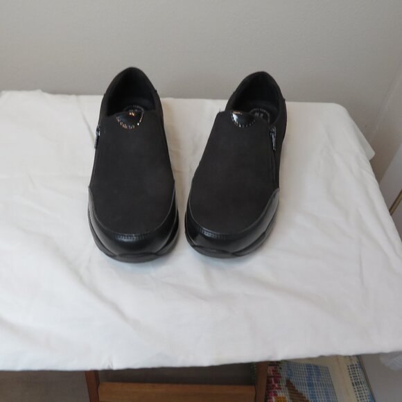 New Womens Rockport Works Black Trustride Steel Toe Shoes